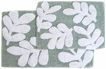 Chesapeake Monte Carlo Bath Rug Set 2Pc Linen Chocolate