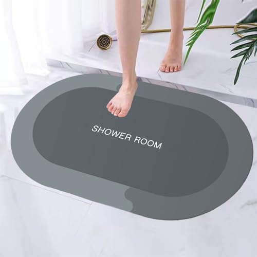 Luxuriate Bath Rug with Non-Slip Rubber Backing