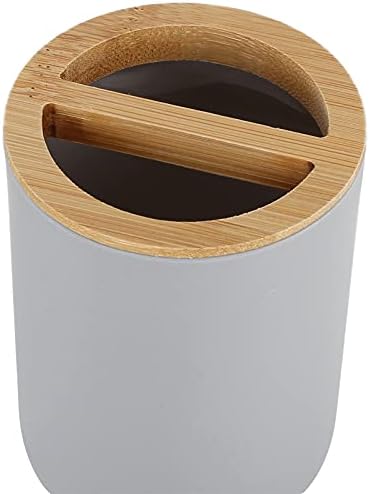 4Pcs Bamboo Bathroom Accessory Set - Waterproof and Sustainable