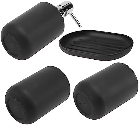 BUGUUYO Bathroom Accessories Set Red Black Modern Simple Practical 1