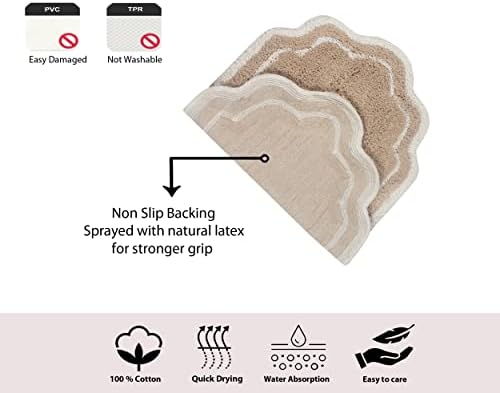 Home Weavers Allure Collection 2 Piece Bath Rug Set