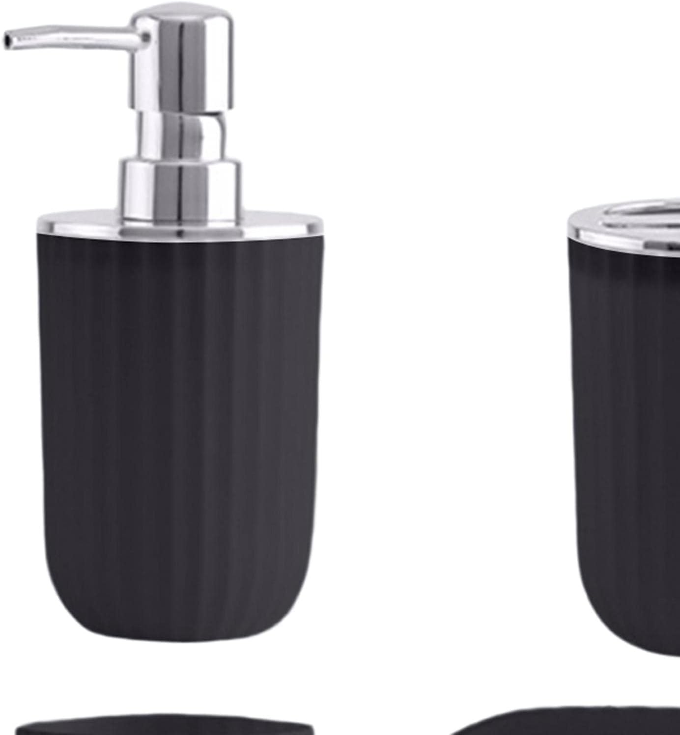 Bothyi 5 Piece Modern Bathroom Accessory Set Black