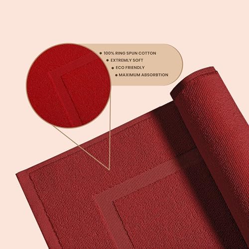 Canadian Linen Yukon Bath Mats 2 Pack Lightweight Quick Dry