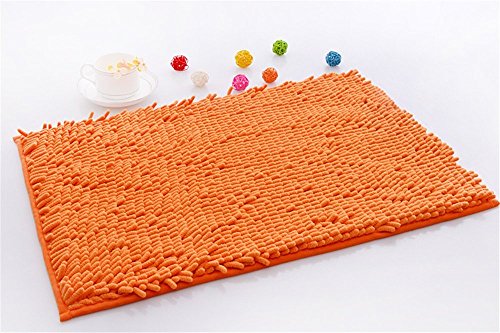 IVYRISE Anti-Slip Bath Mat with Ultra Fine Chenille and Absorbent Sponge