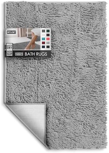 Hearth Harbor Plush Bath Rug - 24x36 Inches Hunter Green