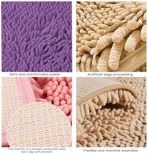 Gooddyiyukey Non-Slip Shaggy Bath Rug Set 2024