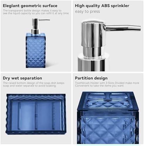 Seeatoo 5 Piece Boho Bathroom Decor Set