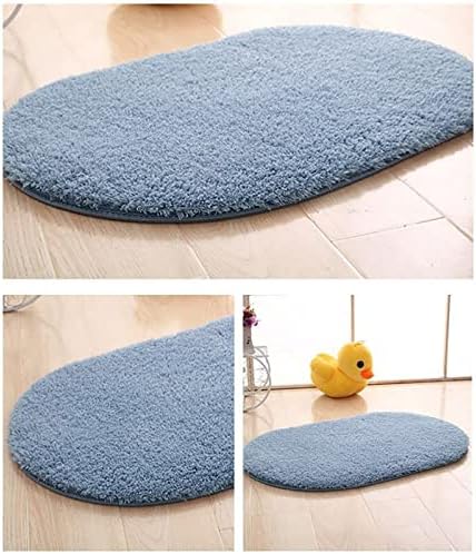 Gooddyiyukey Non-Slip Bath Rug Set 27x18 Inch Microfiber Plush