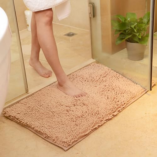 Gooddyiyukey Bathroom Rug Set 2024 Shaggy Non-Slip Microfiber Absorbent Mat