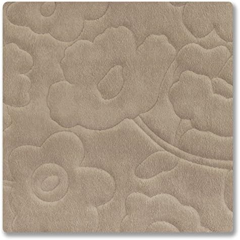 Bounce Comfort Stencil Floral 2-Piece Bath Mat Set 17x24 Linen