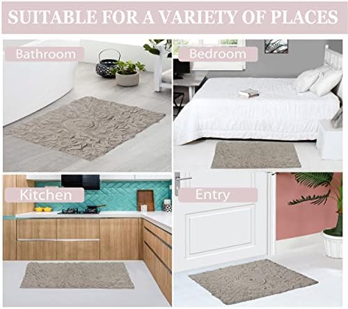 Home Weavers Bell Flower 2 Piece Bath Rug Set