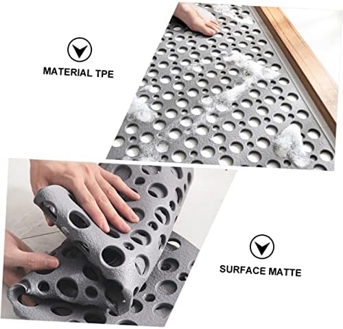 VOSAREA Non-Slip TPE Bath Mat with Suction Cups