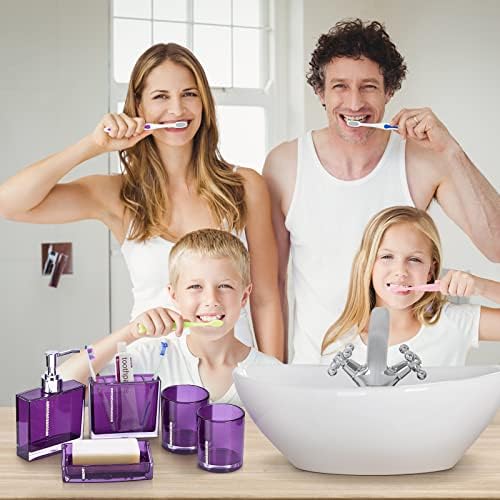 Zerodis 5pcs Acrylic Bathroom Accessories Set 1