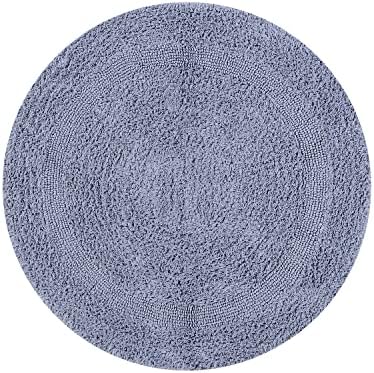 Better Trends 30 Round Silver Reversible Bath Rug