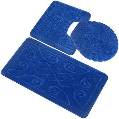 BH Home Linen Royal Paris 3-Piece Bath Rug Set 1