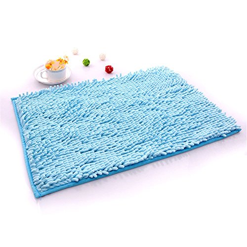 IVYRISE Ultra Soft Anti-Slip Bath Mat - Light Blue