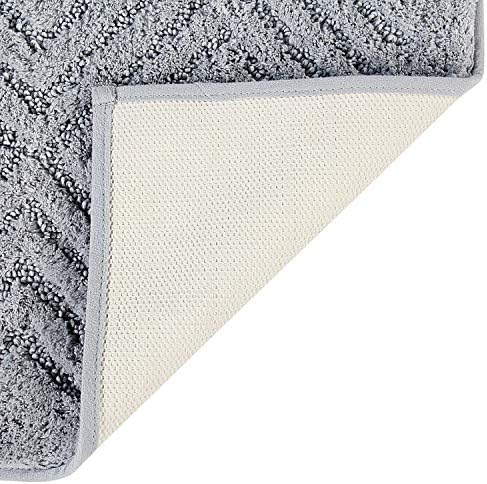 Better Trends Bathroom Rug 24 x 40 Soft Non-Slip Cotton Bath Mat