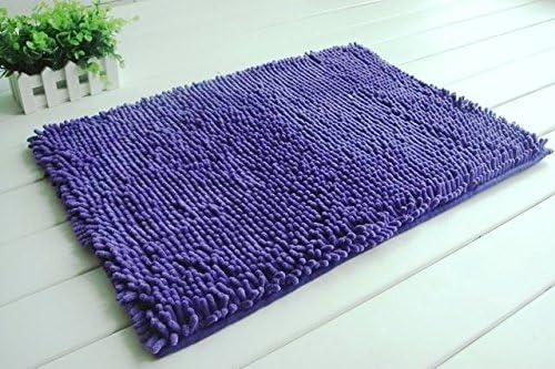 BH Home Linen 2 Piece High Top Microfiber Bath Mat Set Purple