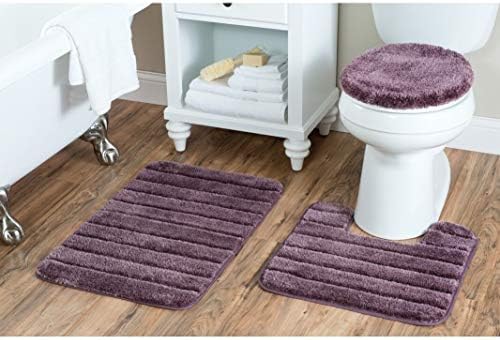 Baltic Linen Bellados Luxury Bath Rug Set Cranberry
