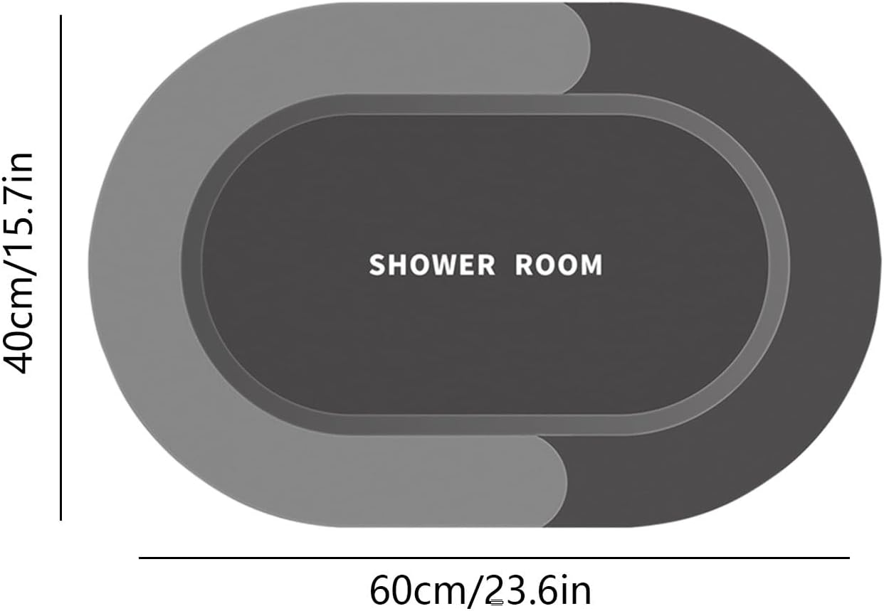 Super Absorbent Quick Dry Bath Rug with Non-Slip Backing