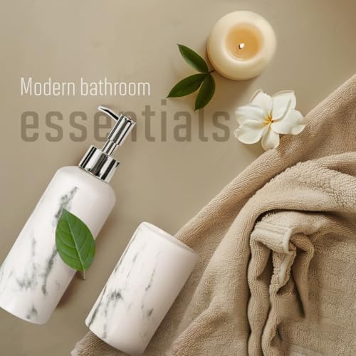 Bodico Marble Bathroom Accessory Set 3-Piece