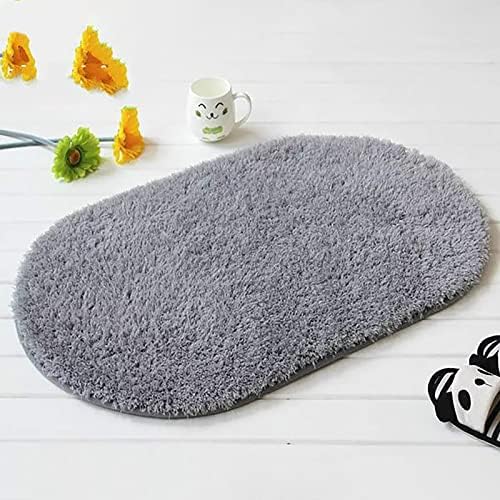 Gooddyiyukey Non-Slip Bath Rug Set 27x18 Inch Microfiber Plush