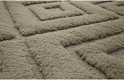 Jean Pierre Lilah Plush Bath Mat Set 21 x 34 Linen 2 Piece