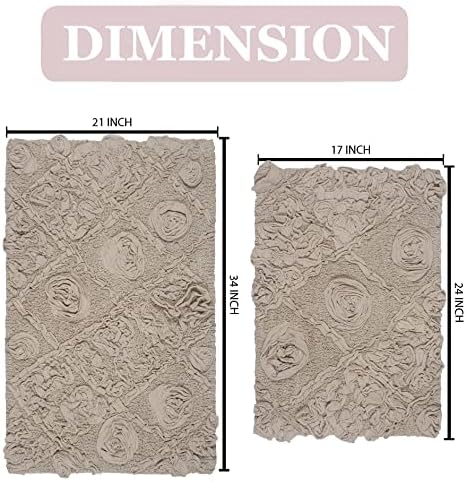 Home Weavers Modesto Bath Rug Set 2 Piece SM