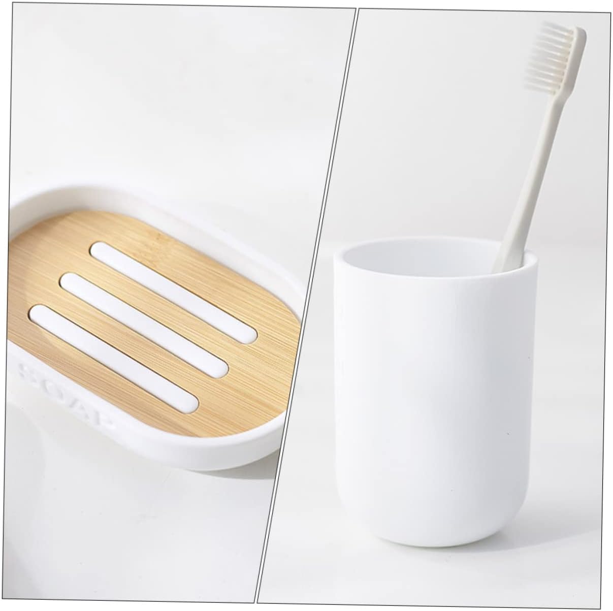 Alipis 1 Set Bathroom Accessories Kit with Washing Cup and Dish Dispenser