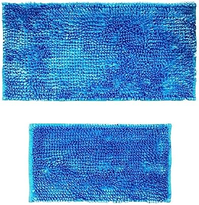 BH Home Linen 2-Piece Butter Chenille Bath Mats Set 1