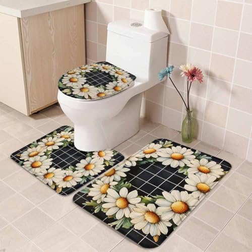 Wotrend Spring 3 Piece Bath Rug Set 1