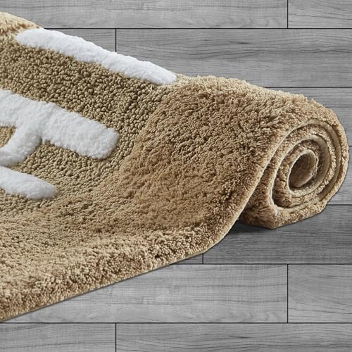 Creative Home Ideas Soft Cotton Bath Rug Set - 20x32 His Hers Linen