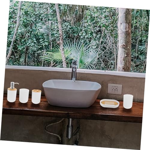 ABOOFAN Red Bathroom Soap Dispenser Set 1