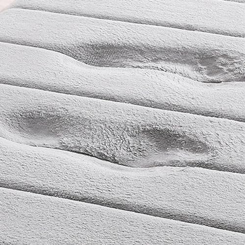 Reyox Memory Foam Bath Mat 1x16 Feet Black Non Slip
