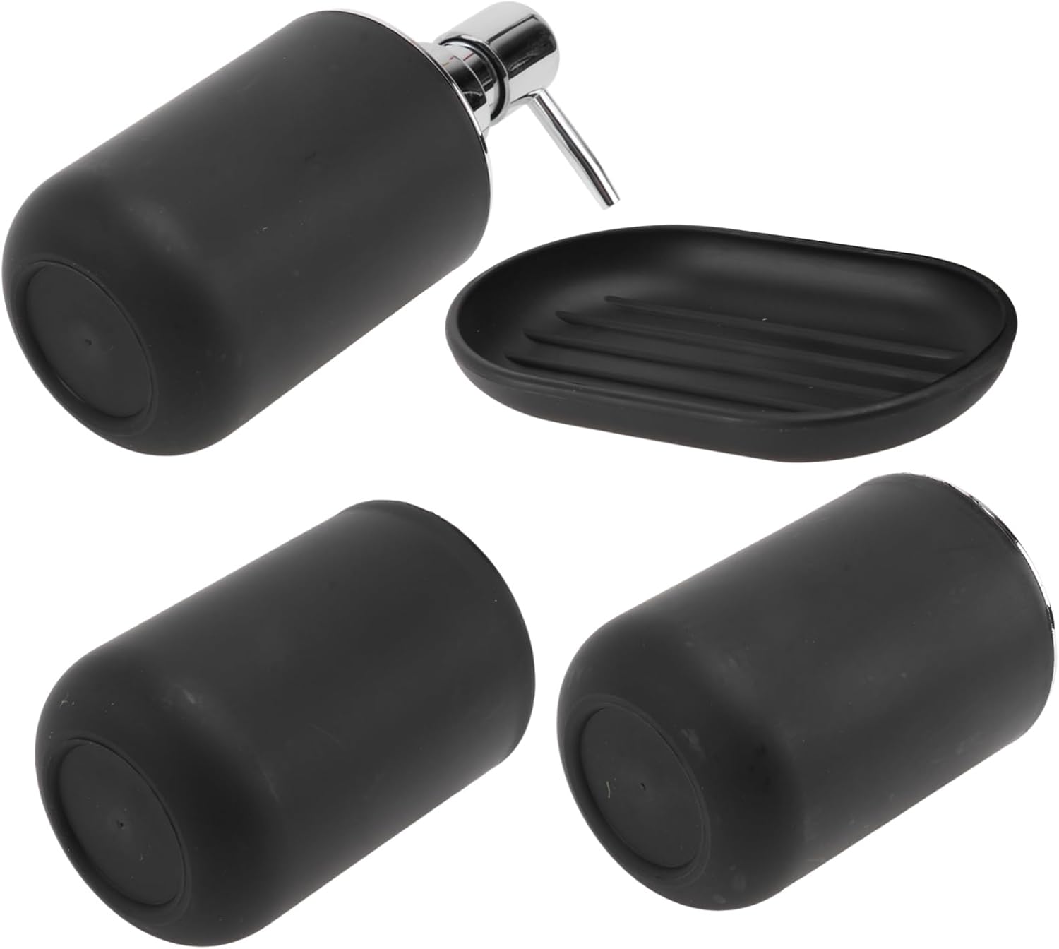 BUGUUYO Bathroom Accessories Set Red Black Modern Simple Practical 1