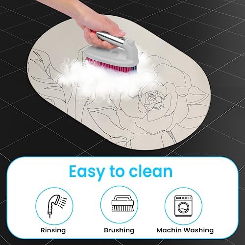 Super Absorbent Quick Dry Non-Slip Bath Mat 20 x 31
