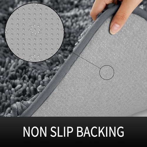 Yimobra Bath Rug Set 2 Piece Plush Shaggy Non-Slip Mats