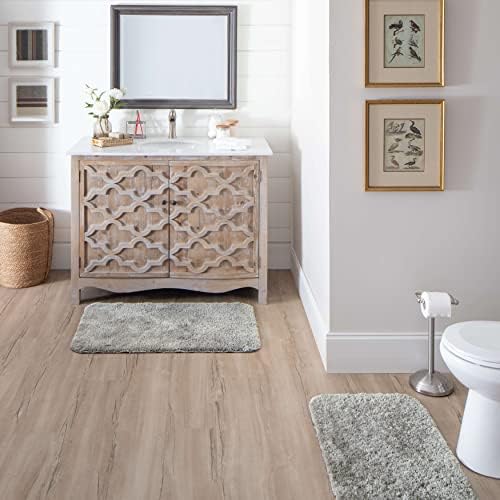 Mohawk Home Bath Silver 18 x 210 Machine Washable Bath Mat