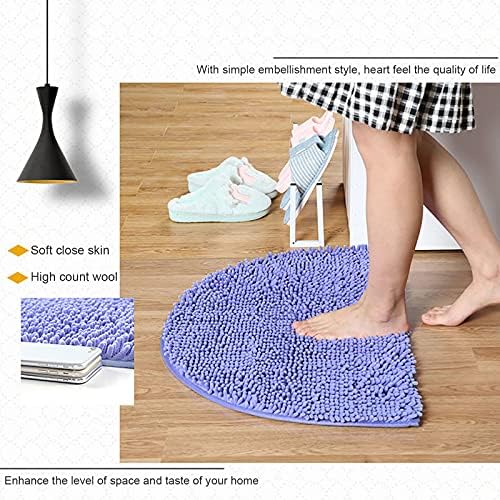 KELINFONG Thick Shaggy Bath Rug Set 20x14 Non-Slip Absorbent 1