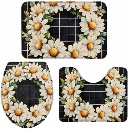 Wotrend Spring 3 Piece Bath Rug Set 1