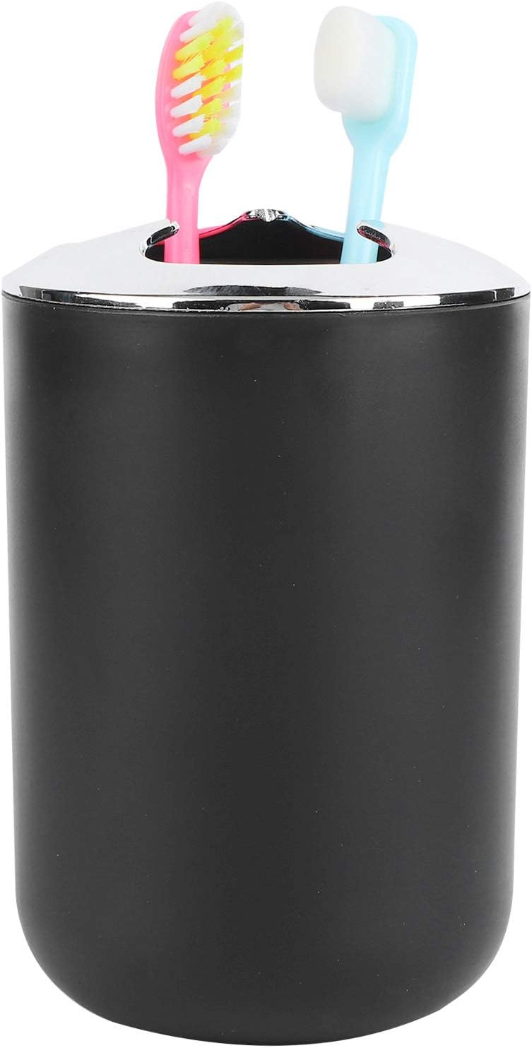 Cyrank 4Pcs Bathroom Vanity Accessory Set Black 1