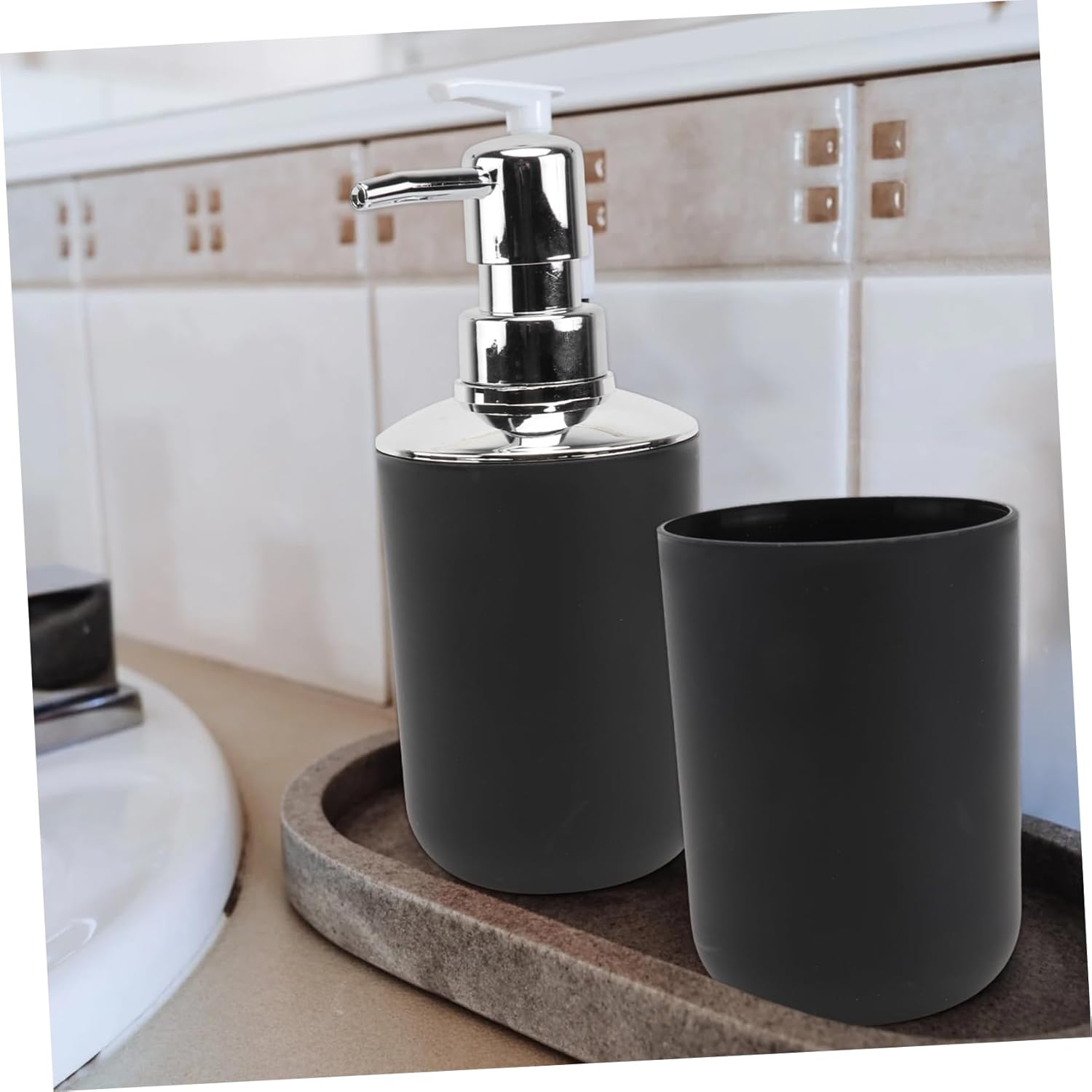 FELTECHELECTR 4PC Bathroom Supplies Set