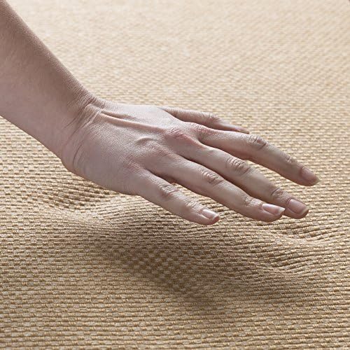 Lavish Home 2pc Memory Foam Bath Mat Set - Platinum and Tan