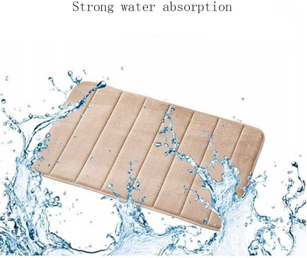 Memory Foam Bath Mat Rug - Non-Slip Soft and Water Absorbent