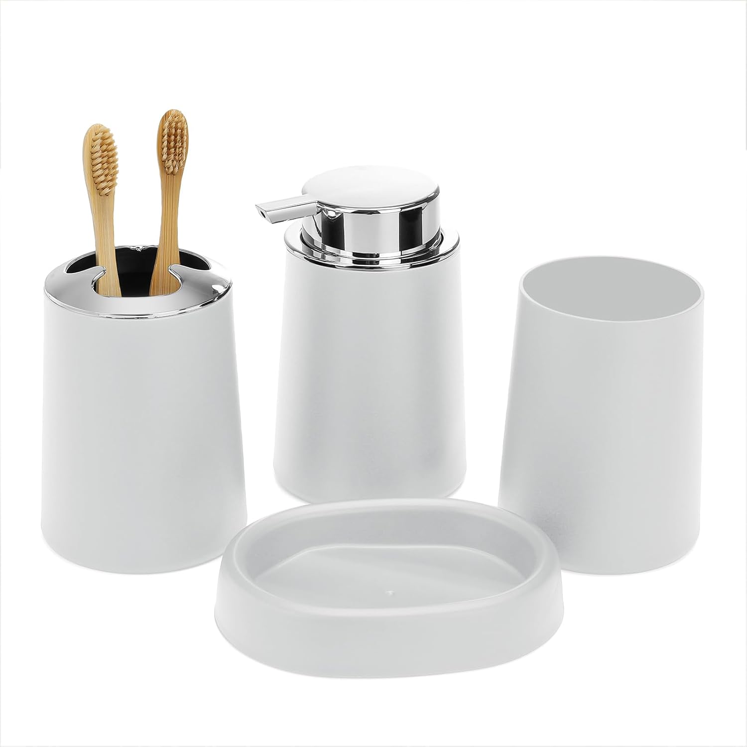 FEILANDUO 4 Pcs Bathroom Accessory Set