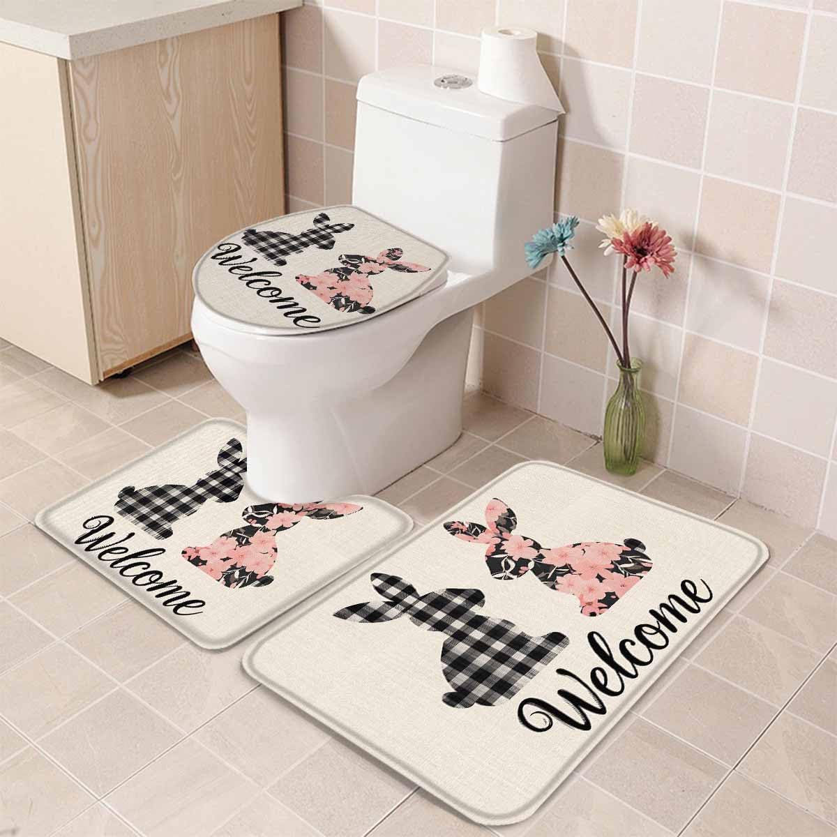 Wotrend Easter 3 Piece Bath Rug Set 1