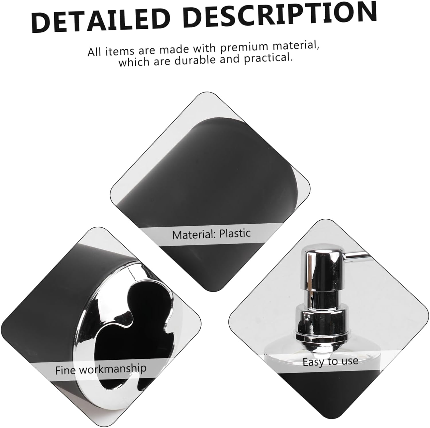 HOLIDYOYO 4pc Modern Bathroom Tumbler Set