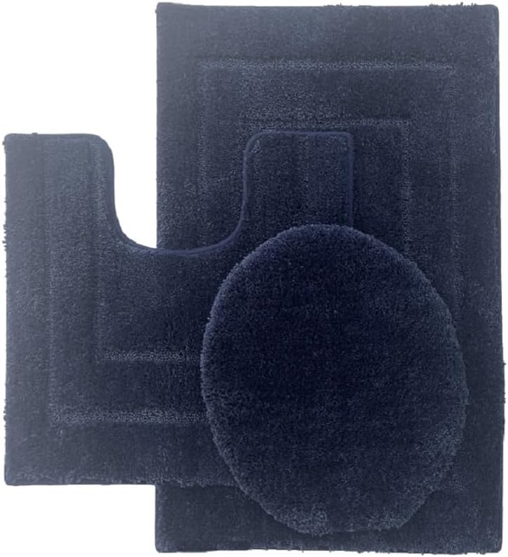 BH Home Linen 3-Piece Ultra Soft Bath Rug Set