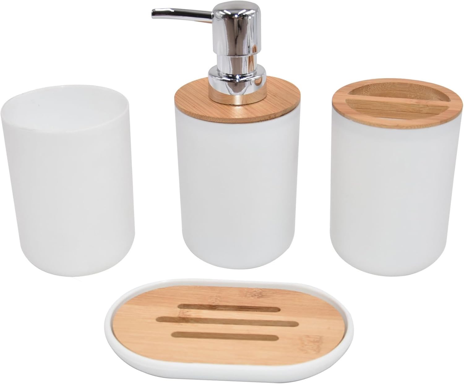 Wedhapy 4PCS Bathroom Bin Brush Set