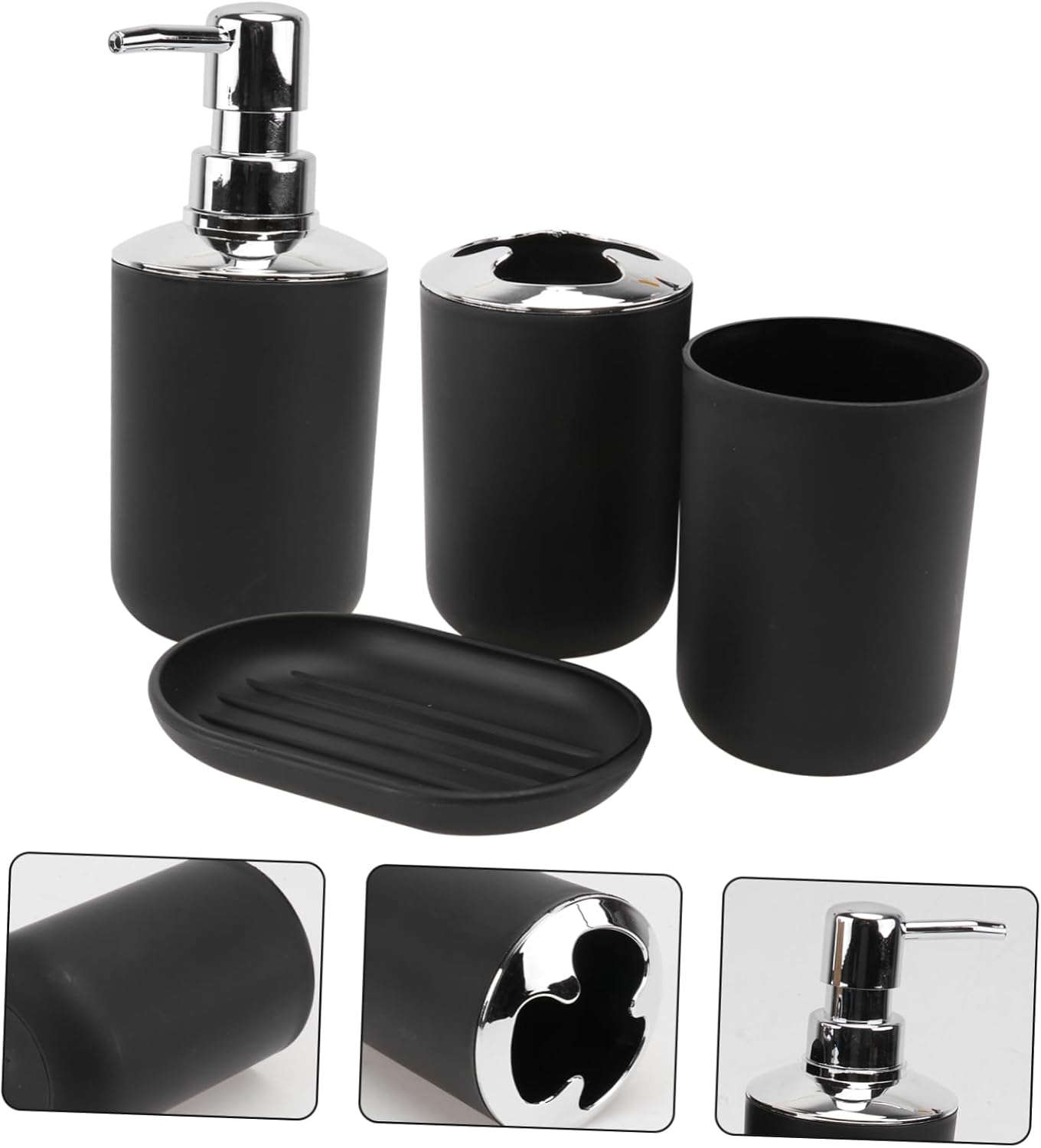 HOOTNEE 4pcs Tooth Brushing Cup Set